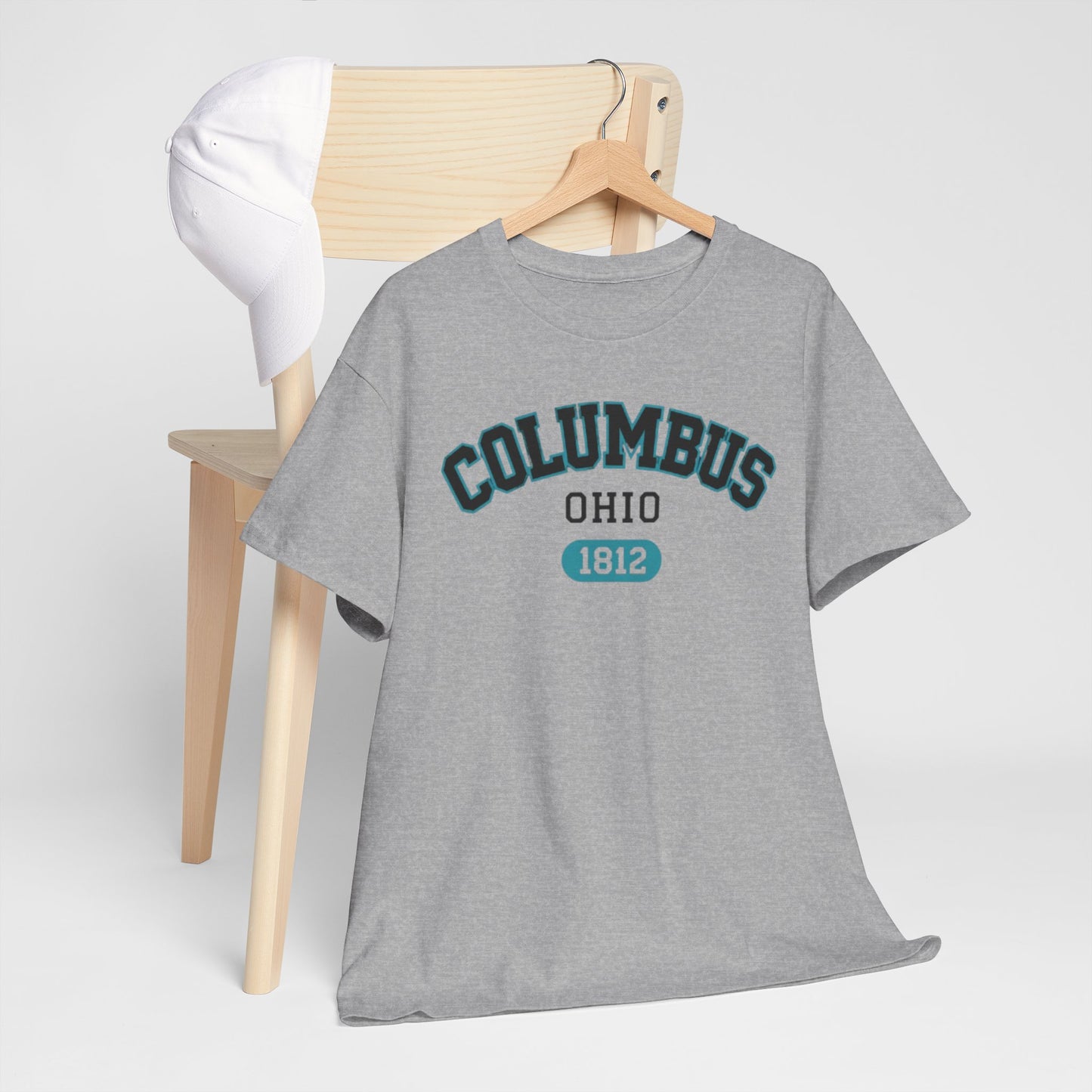 Dark Gray Columbus Ohio 1812 Tee — City Graphic T-Shirt