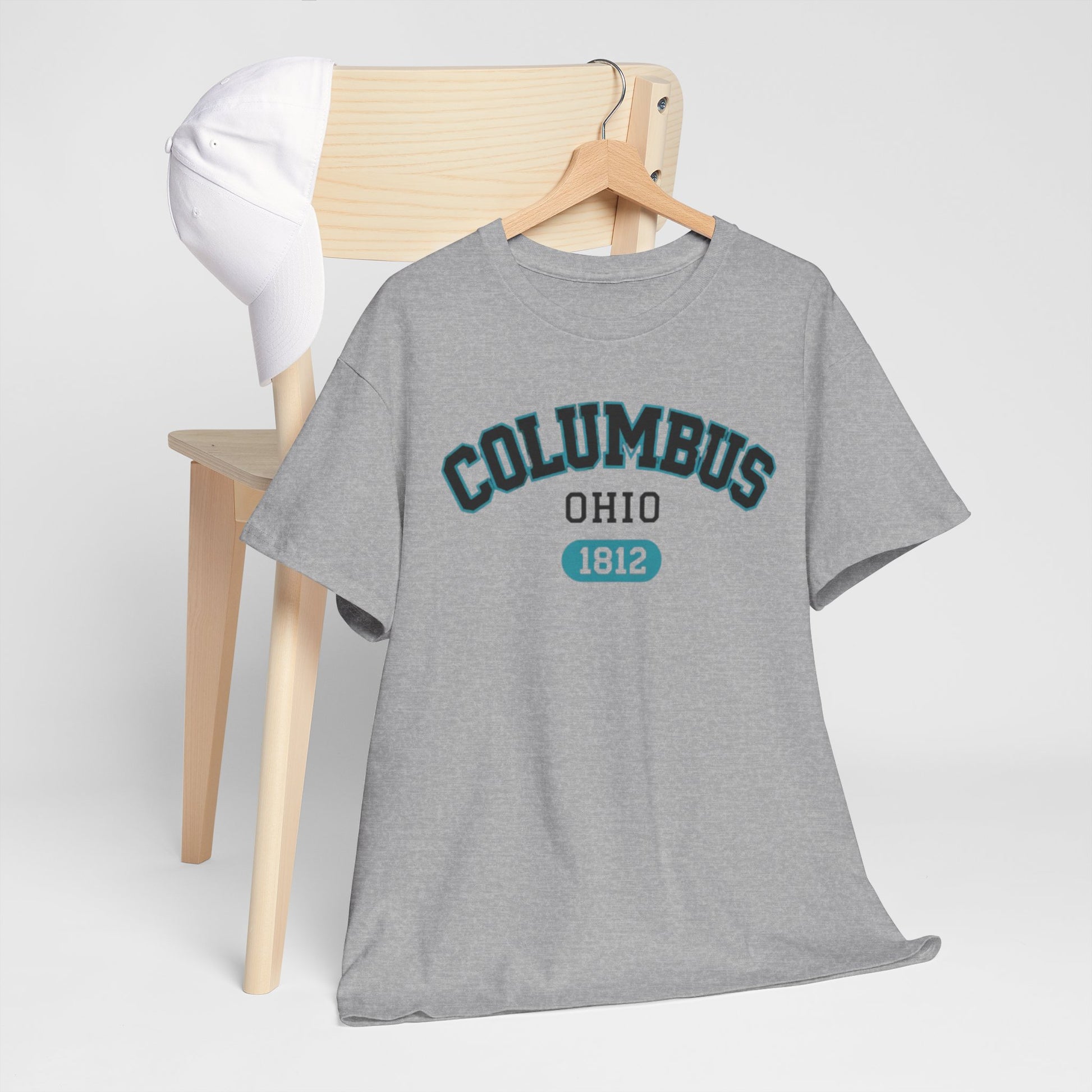 Dark Gray Columbus Ohio 1812 Tee — City Graphic T-Shirt