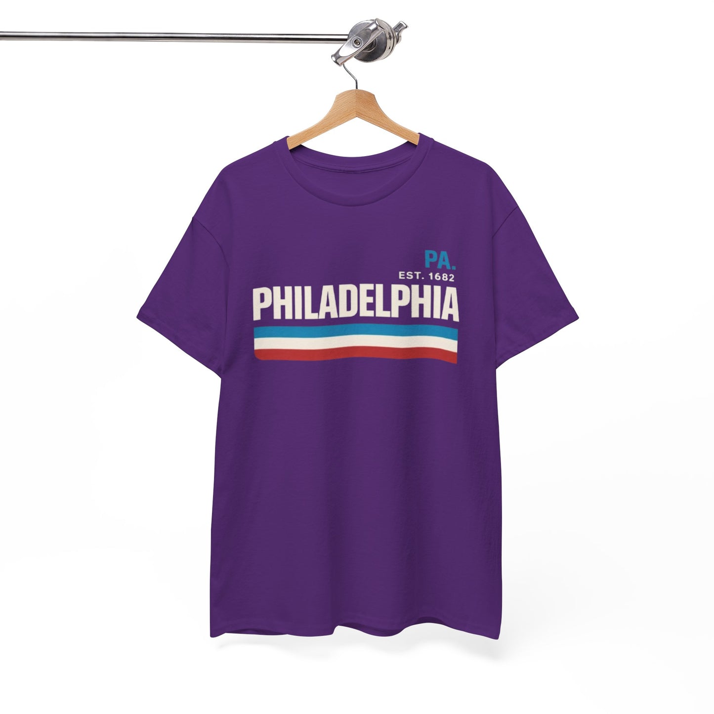 Philadelphia Tee — Retro PA Est. 1682 Striped City Shirt