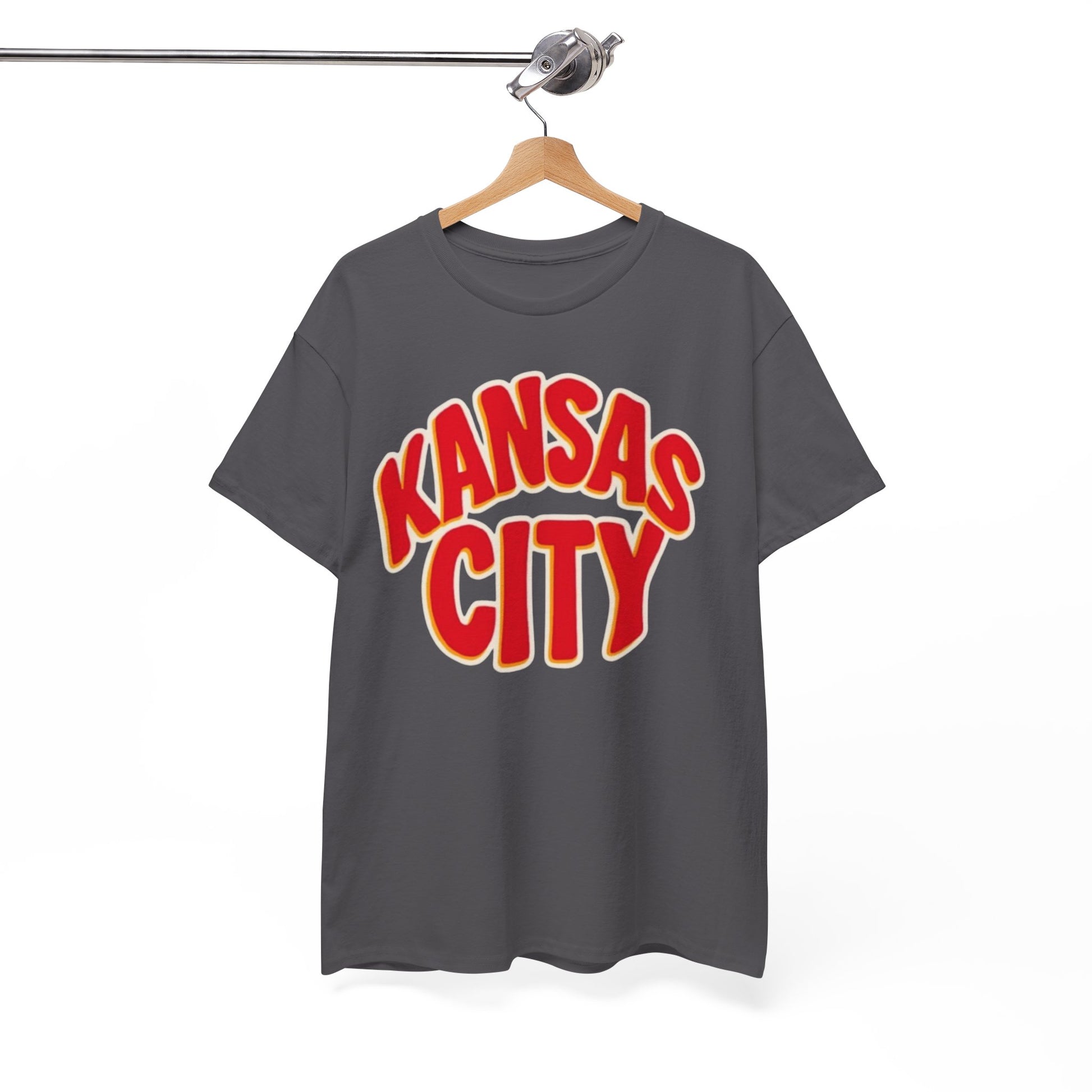 White Smoke Kansas City Retro Tee — Vintage City Graphic T-Shirt