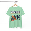 White Smoke New York Empire State '84 Graphic Tee — Vintage City Skyline T‑Shirt