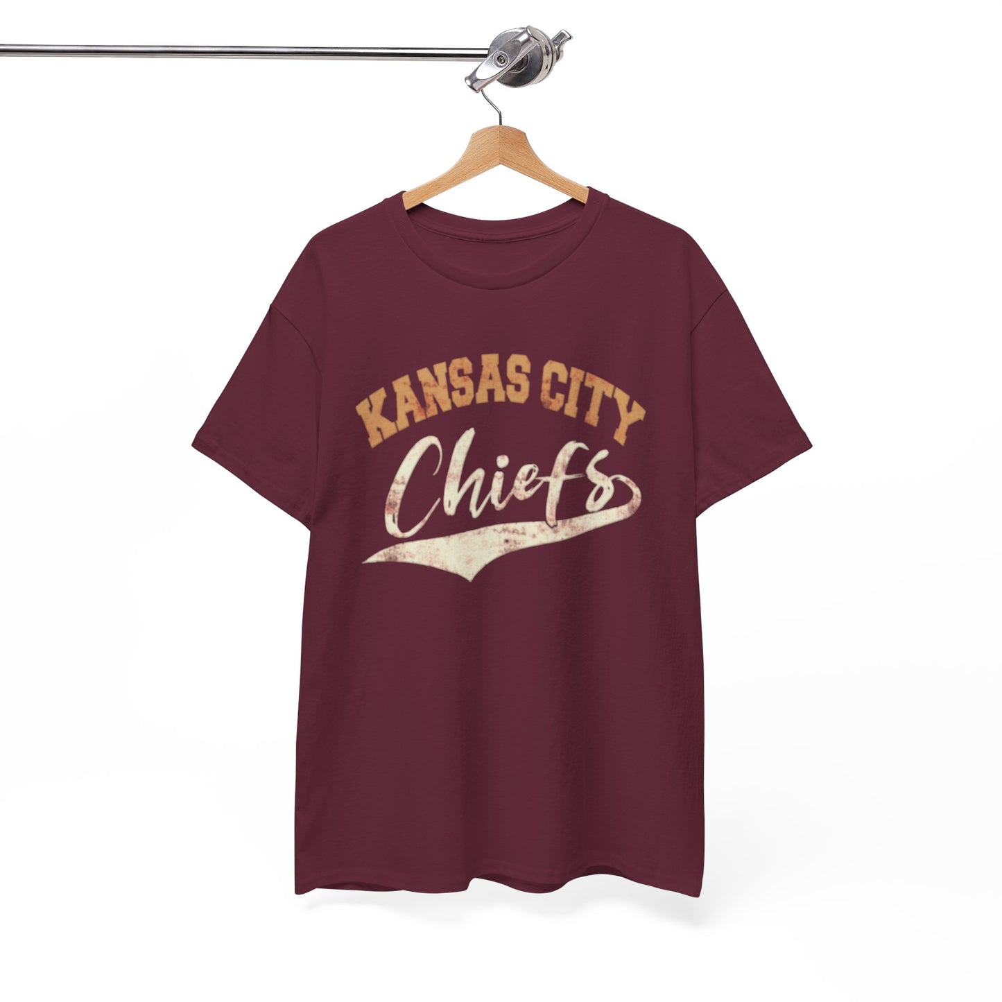 White Smoke Kansas City Chiefs Vintage Script T-Shirt
