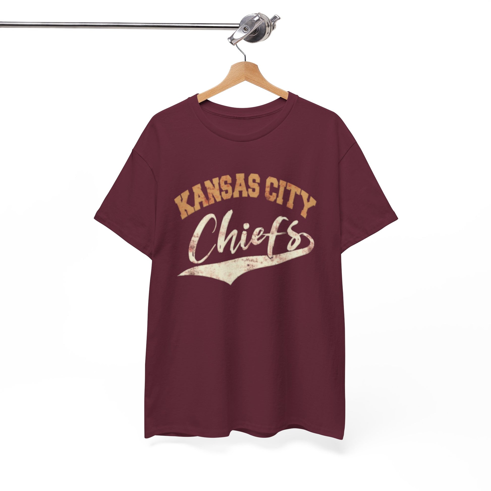 White Smoke Kansas City Chiefs Vintage Script T-Shirt