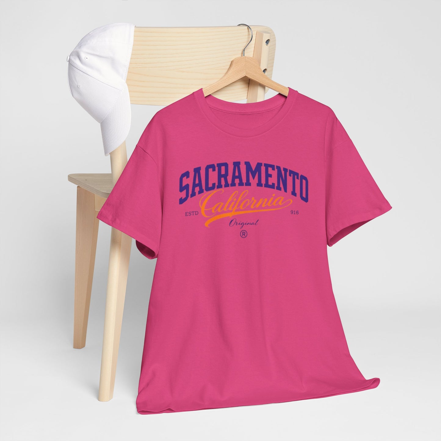 Violet Red Sacramento California Vintage Script T-Shirt — Retro City Tee