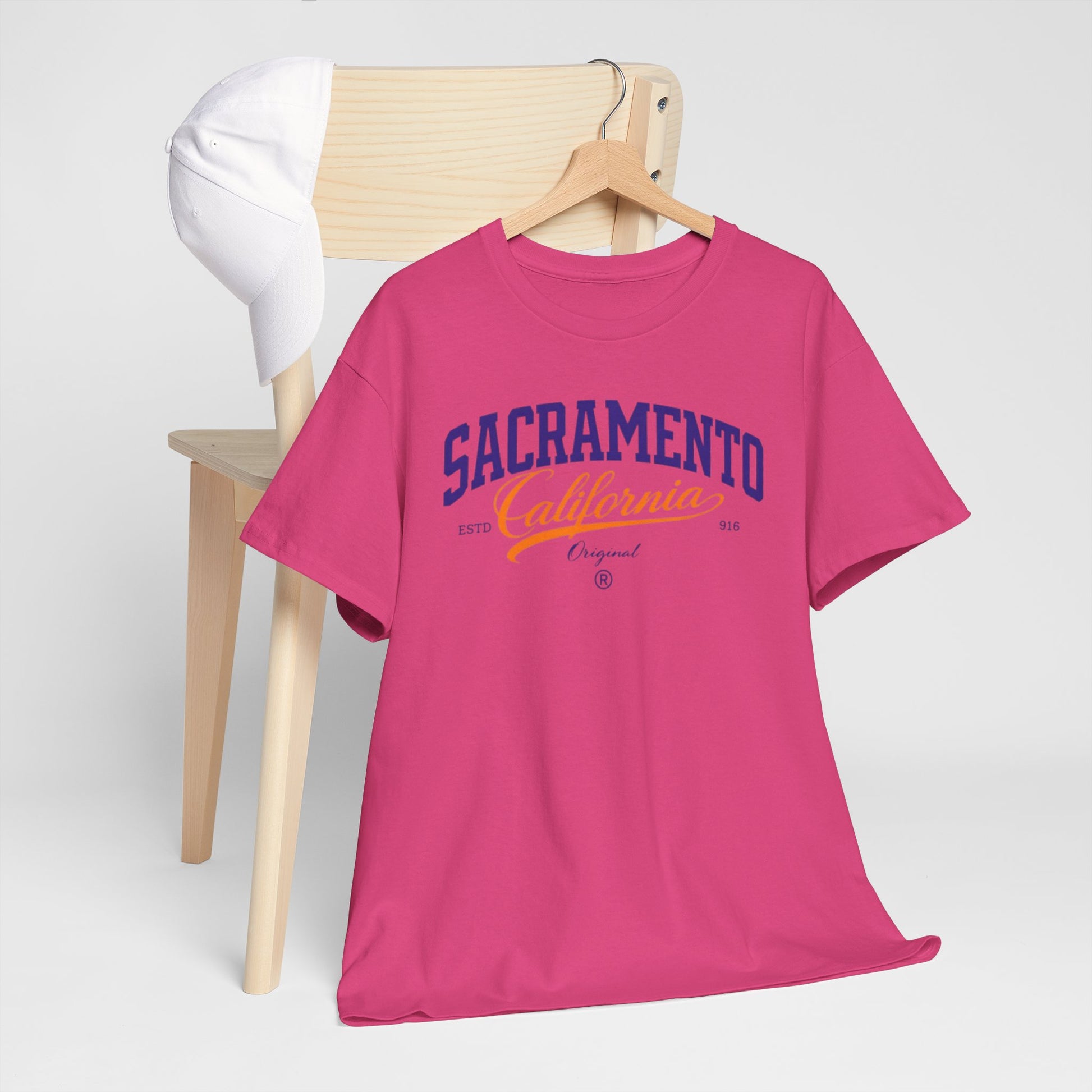Violet Red Sacramento California Vintage Script T-Shirt — Retro City Tee