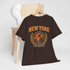 Dark Slate Gray New York Empire State Vintage Tee — Established 1788 City Skyline Shirt worn-in college style t-shirt
