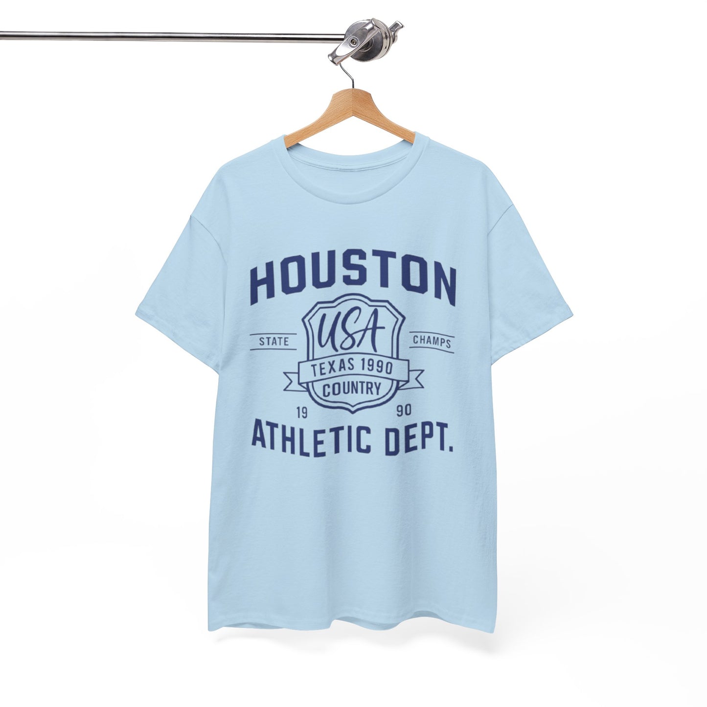 Houston Athletic Dept. T-Shirt — USA Texas 1990 Vintage Collegiate Tee