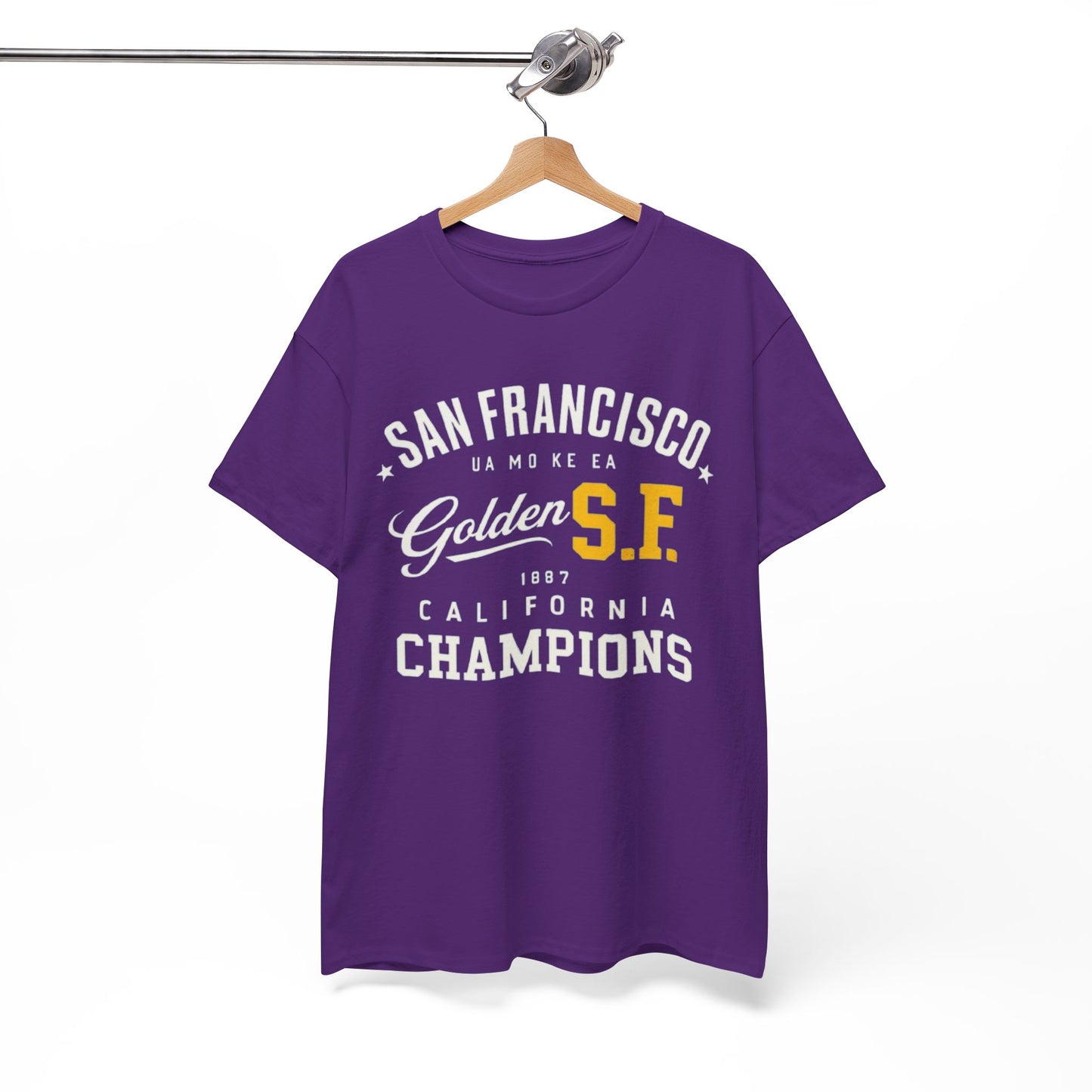 White Smoke Golden S.F. Champions San Francisco Heritage T-Shirt – California City  Tee