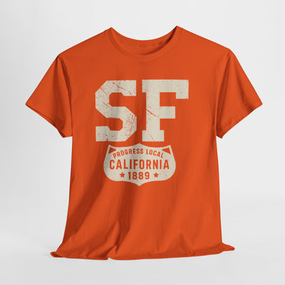 Lavender San Francisco SF Vintage City T-Shirt – California Local Heritage Streetwear