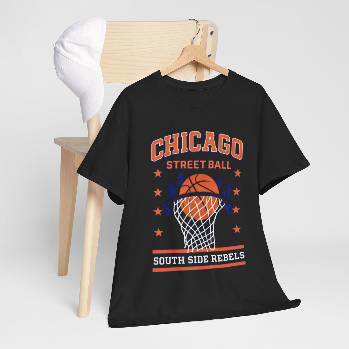 Chicago Street Ball South Side Rebels T-Shirt – Urban Basketball Streetwear Tee