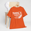 Lavender Tampa varsity FL t-shirt,  athletic tee vintage collegiate sports style shirt