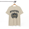 White Smoke New York Vintage Crest Tee arched collegiate lettering t-shirt