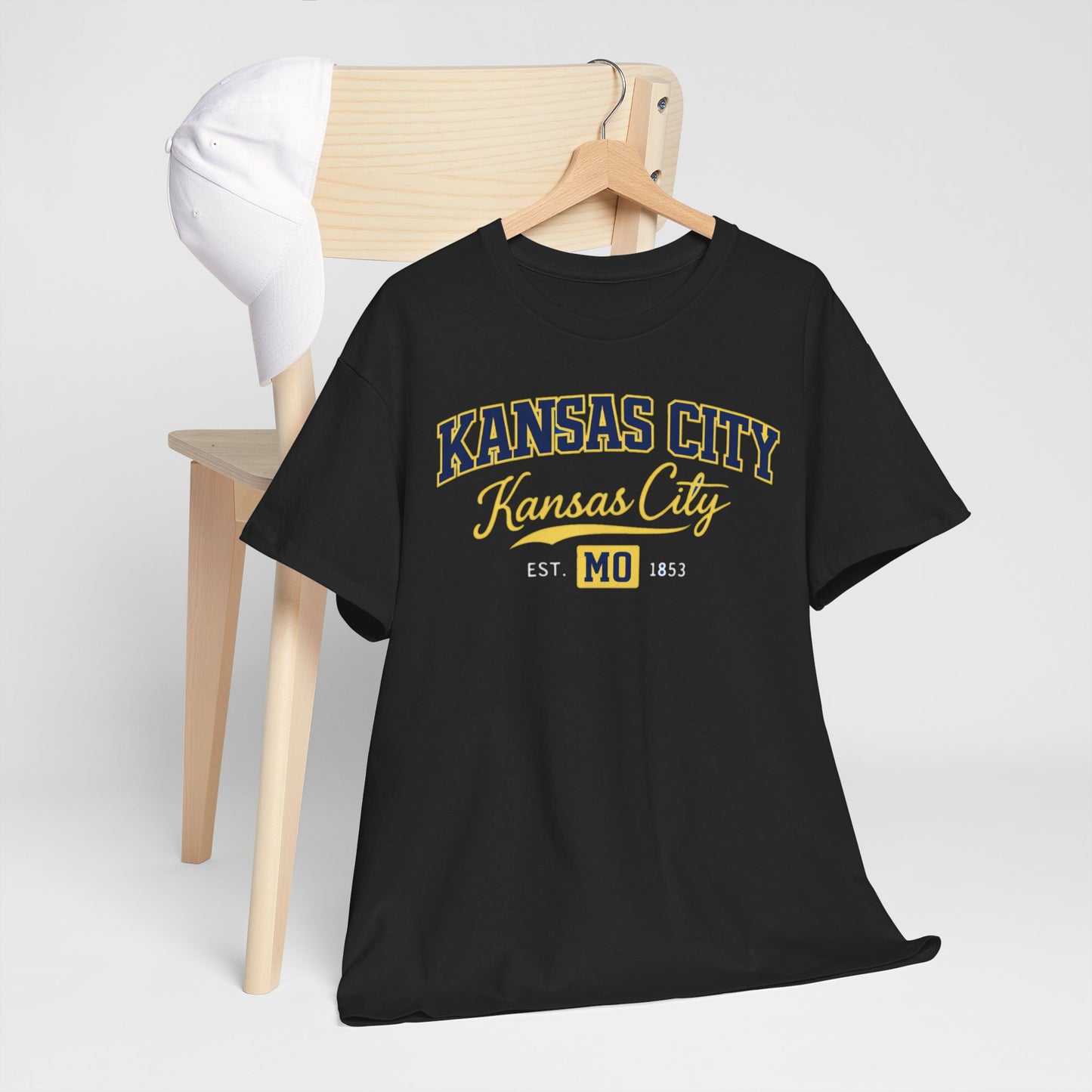Dark Slate Gray Kansas City Vintage Logo Tee – "Kansas City MO" Graphic T-Shirt