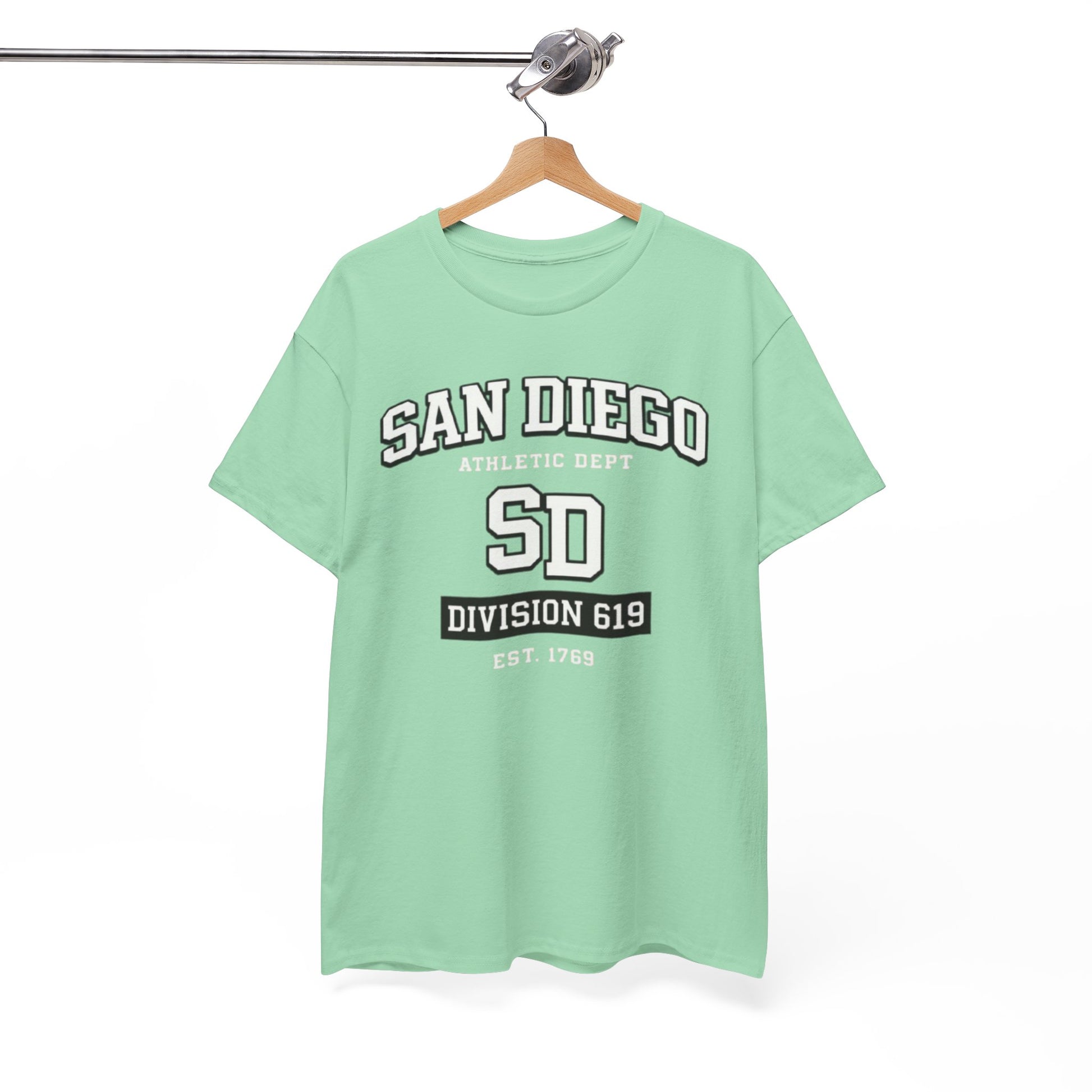 White Smoke San Diego SD T Shirt – Division 619 Athletic California Streetwear Tee
