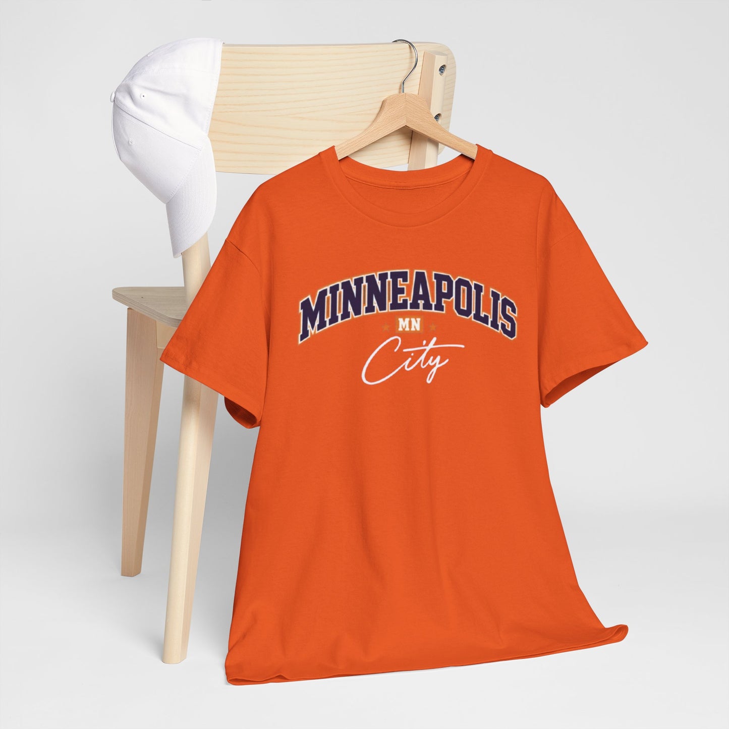 Minneapolis MN City Tee — Retro Script City streetwear t shirt