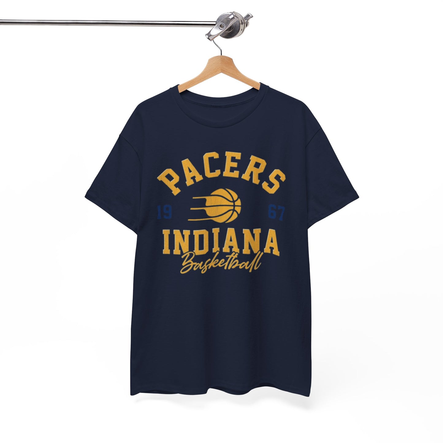 White Smoke Pacers Indiana Basketball Vintage Tee