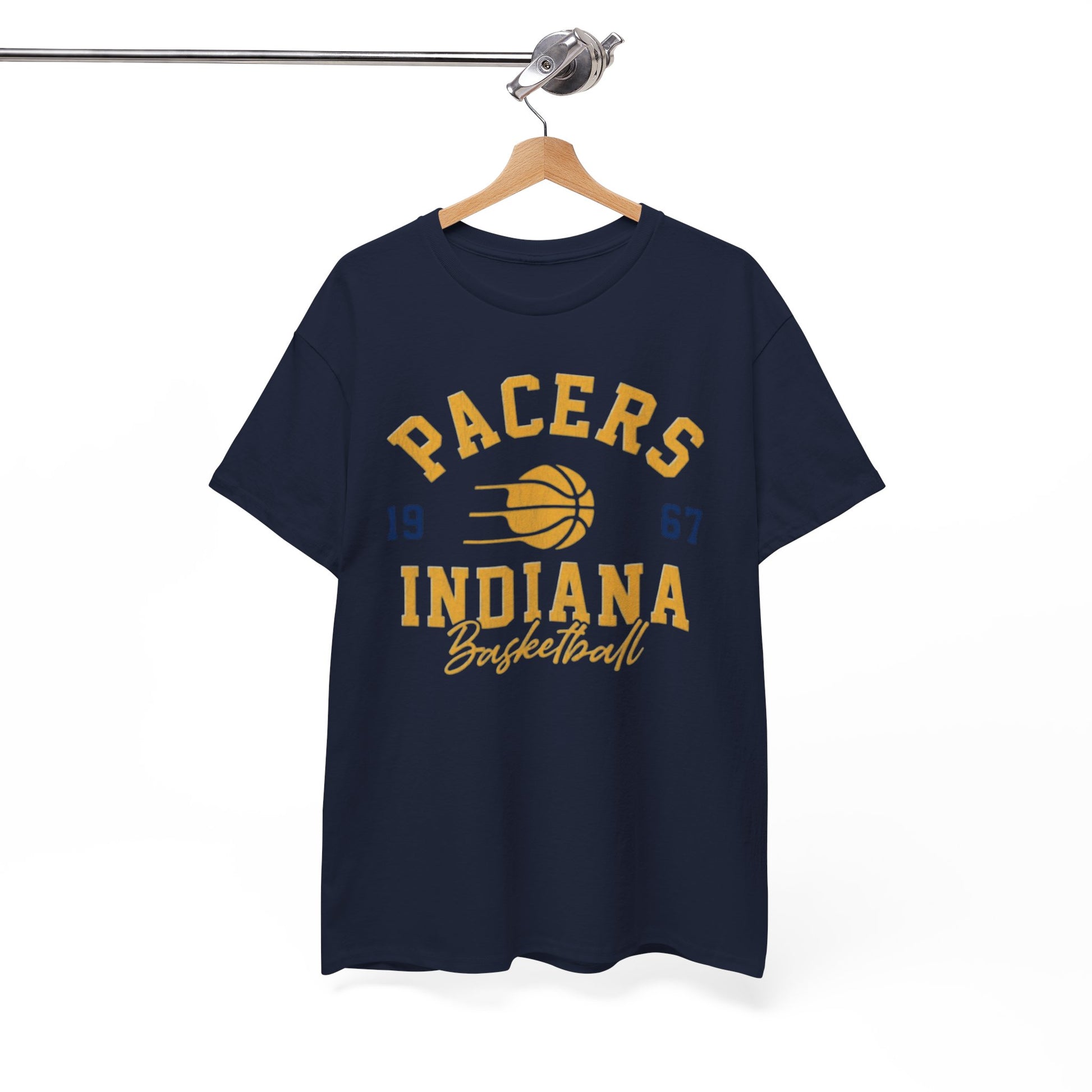 White Smoke Pacers Indiana Basketball Vintage Tee