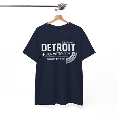 Detroit Motor City Tee – 'Detroit 313' Athletic Dept Graphic T‑Shirt – breathable comfort wear, nfl fan apparel, image 1.0