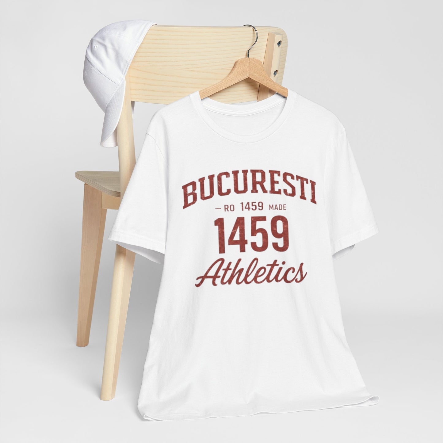 Tricou Atletism București 1459 stil universitar