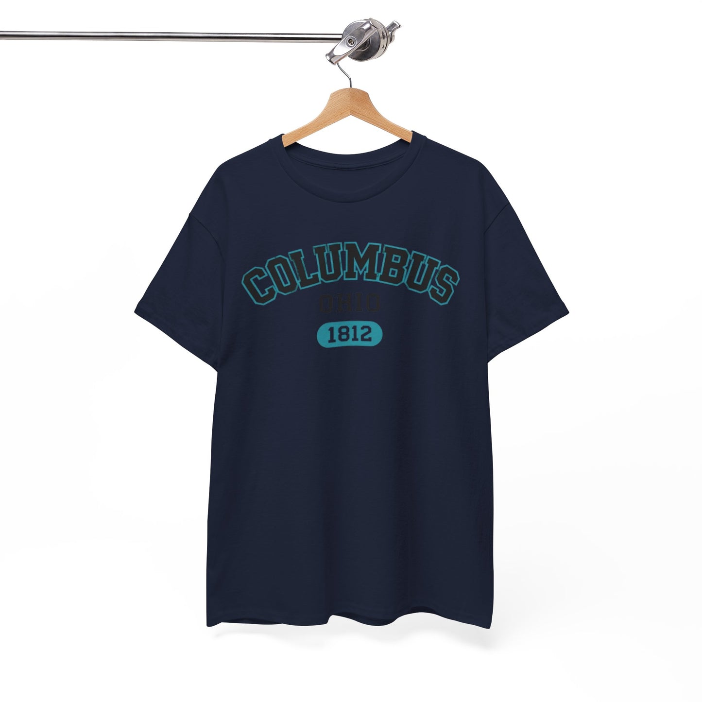 White Smoke Columbus Ohio 1812 Tee — City Graphic T-Shirt