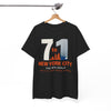 White Smoke New York City 7 to 1 Skyline Tee — The City That Never Sleeps