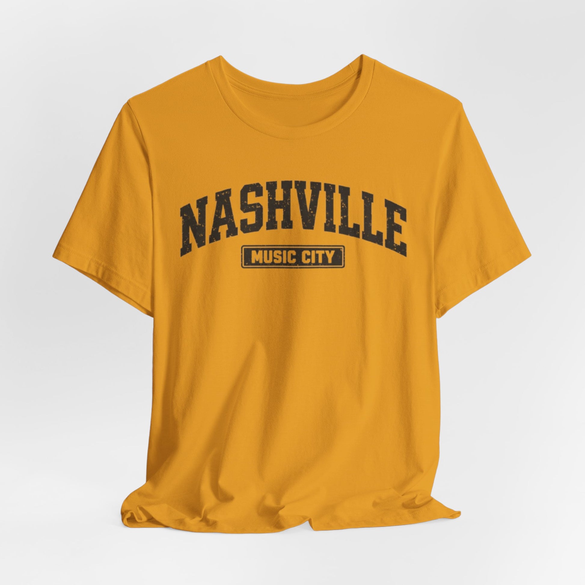 Goldenrod Nashville Music City Tee — Collegiate Vintage T-Shirt Vintage 90s Streetwear