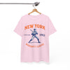 White Smoke New York Baseball League T-Shirt – Vintage Athletic Streetwear Tee
