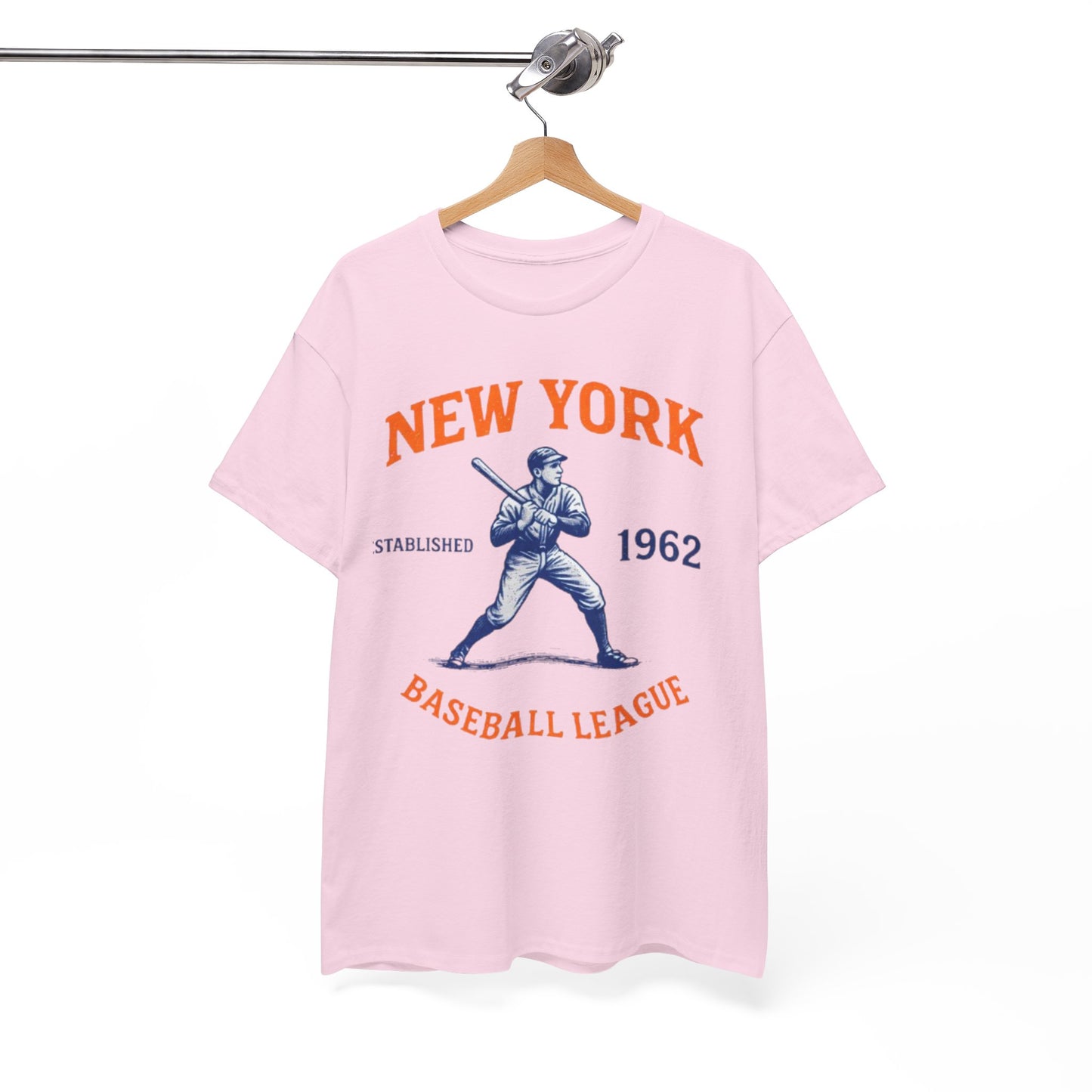 White Smoke New York Baseball League T-Shirt – Vintage Athletic Streetwear Tee