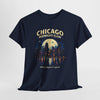Chicago Midnight Club T‑Shirt – Retro City Skyline "Where Night Is Legend" – nfl fan apparel, football shirt, image 1.0