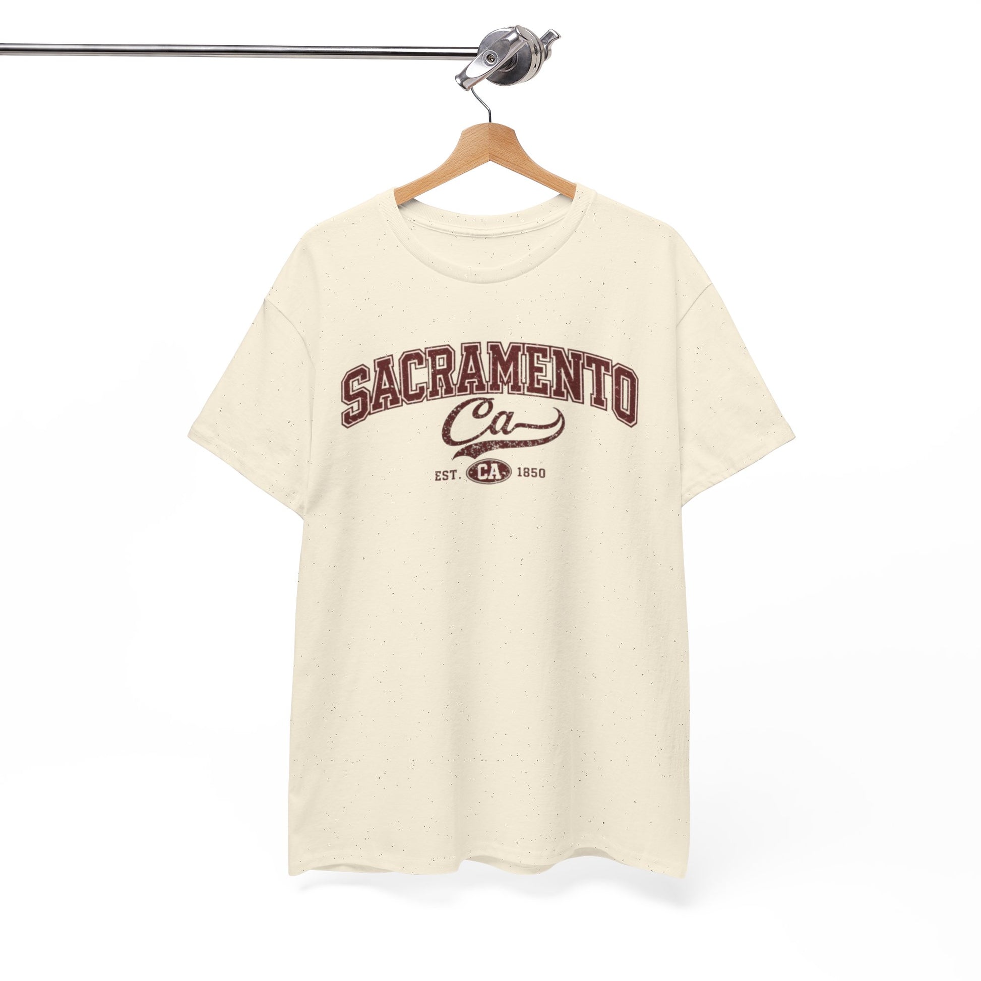 White Smoke Sacramento CA Vintage College T-Shirt — Retro City Tee