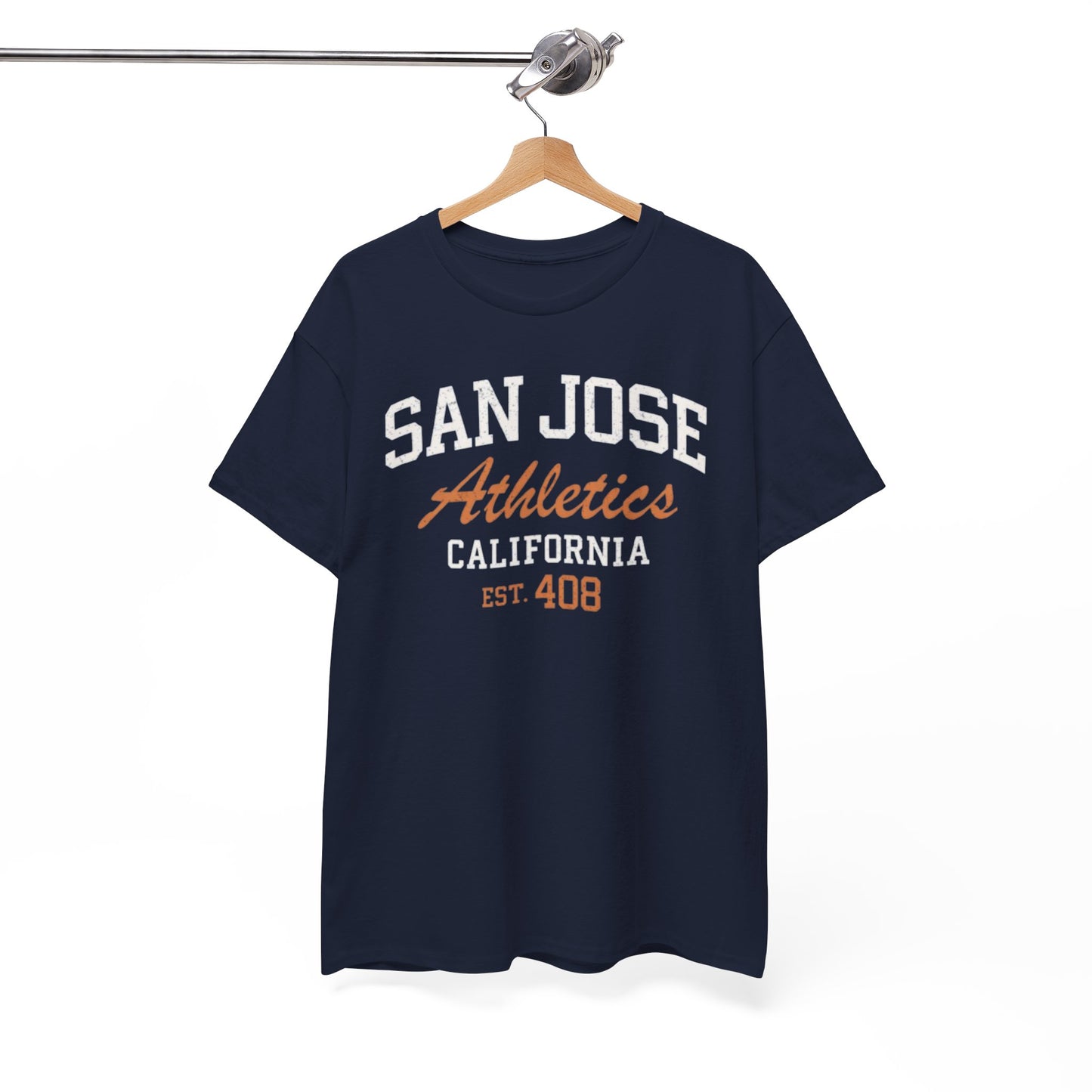 San Jose Athletics California Tee — "Est. 408" Vintage College Shirt – game day outfit, game day outfit, image 1.0
