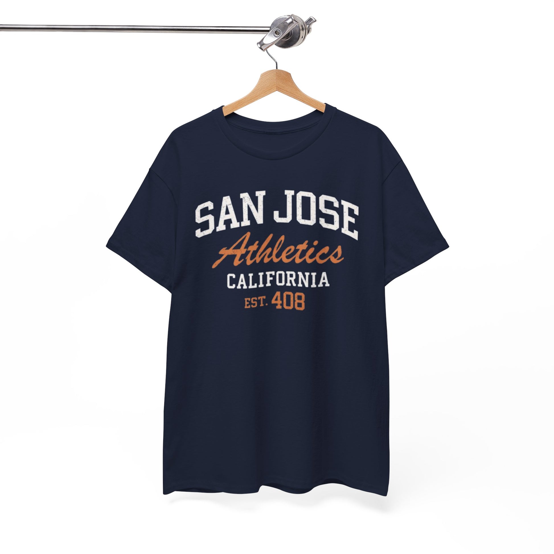 San Jose Athletics California Tee — "Est. 408" Vintage College Shirt – game day outfit, game day outfit, image 1.0