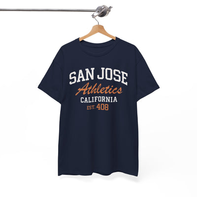 San Jose Athletics California Tee — "Est. 408" Vintage College Shirt – game day outfit, game day outfit, image 1.0