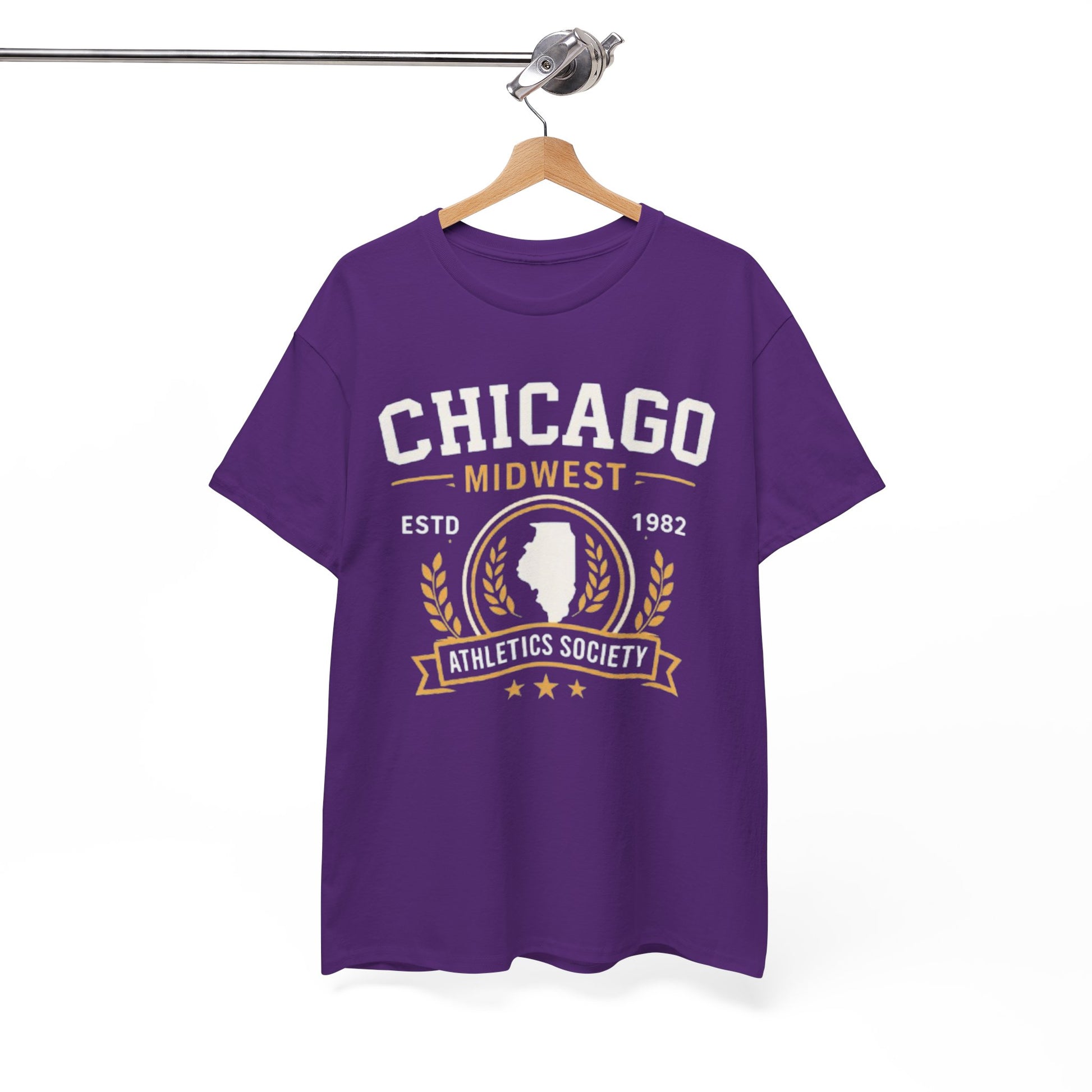 White Smoke Chicago Athletics Society T‑Shirt — Midwest ESTD 1982 Vintage Sports Tee
