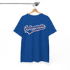 White Smoke Indianapolis Script Tee — Vintage City Baseball  T‑Shirt
