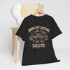 Dark Slate Gray Iron City Culture Built by Work Raised by Steel T-Shirt – Industrial Worker Vintage Graphic Tee