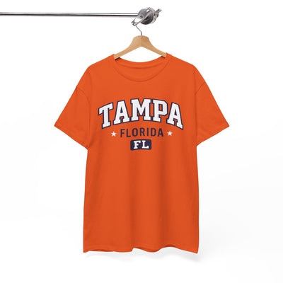 White Smoke Tampa Florida Graphic Tee — Vintage Collegiate City Shirt