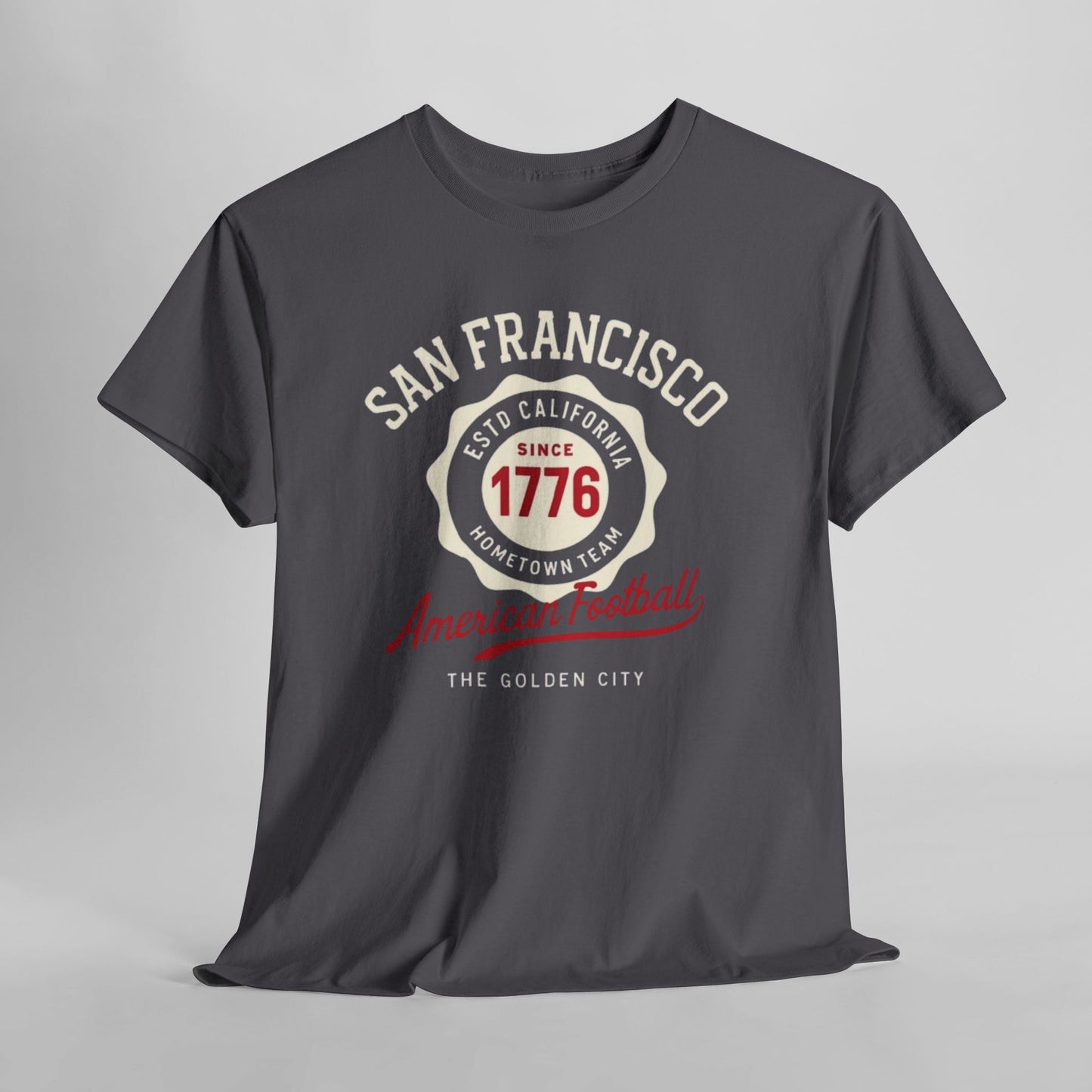 San Francisco American Football Heritage T-Shirt – Golden City Hometown Style Tee