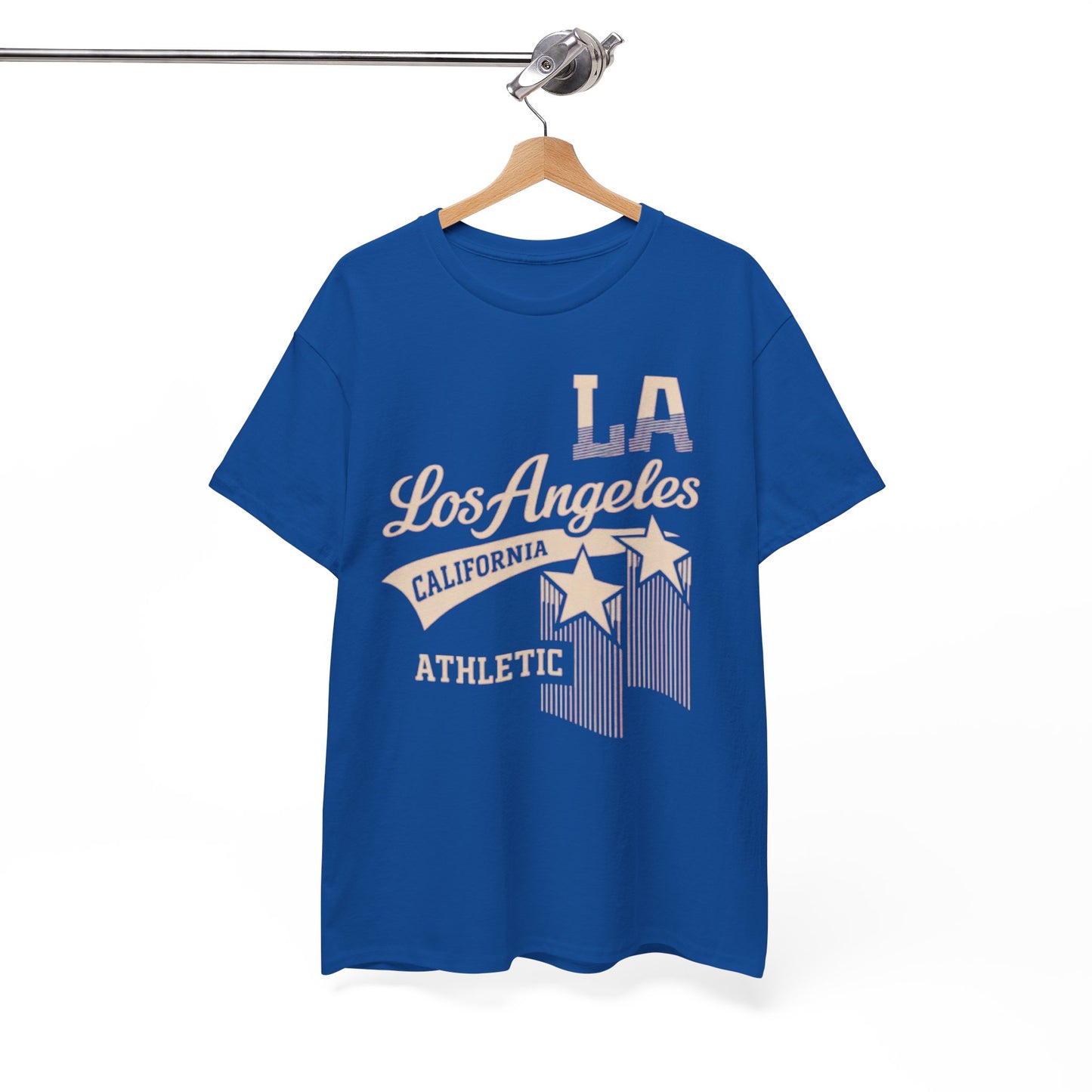 White Smoke Los Angeles Athletic Graphic T-Shirt – Retro LA Streetwear City Tee