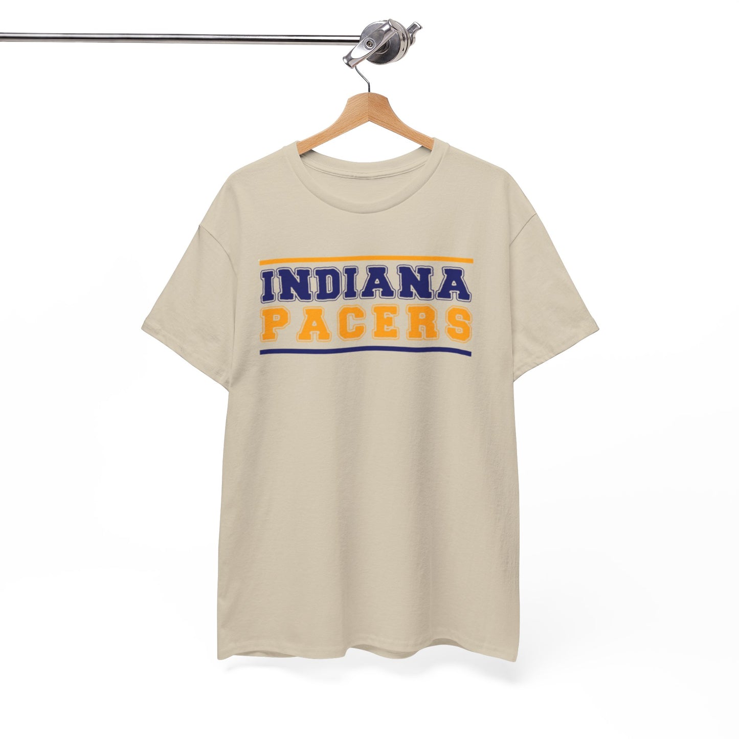 White Smoke Indiana Pacers Retro Stripe Tee