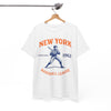 White Smoke New York Baseball League T-Shirt – Vintage Athletic Streetwear Tee