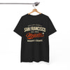White Smoke San Francisco Majestic Baseball Tee — Vintage West Coast Baseball Legends Shirt