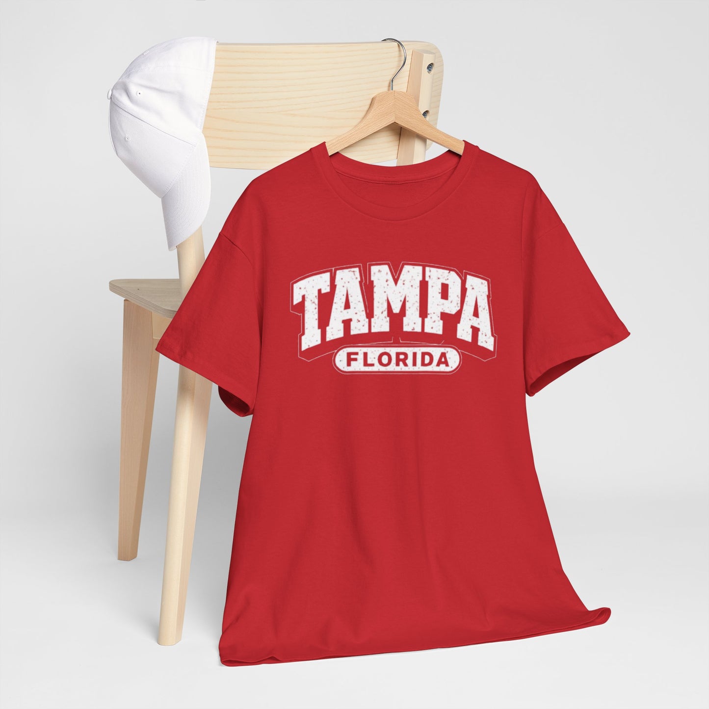 Tampa Florida Vintage  Varsity Tee — Retro City  T-Shirt
