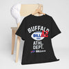 Dark Slate Gray Buffalo Athletic Dept. Tee — 'BILLieve' Football Fan T‑Shirt