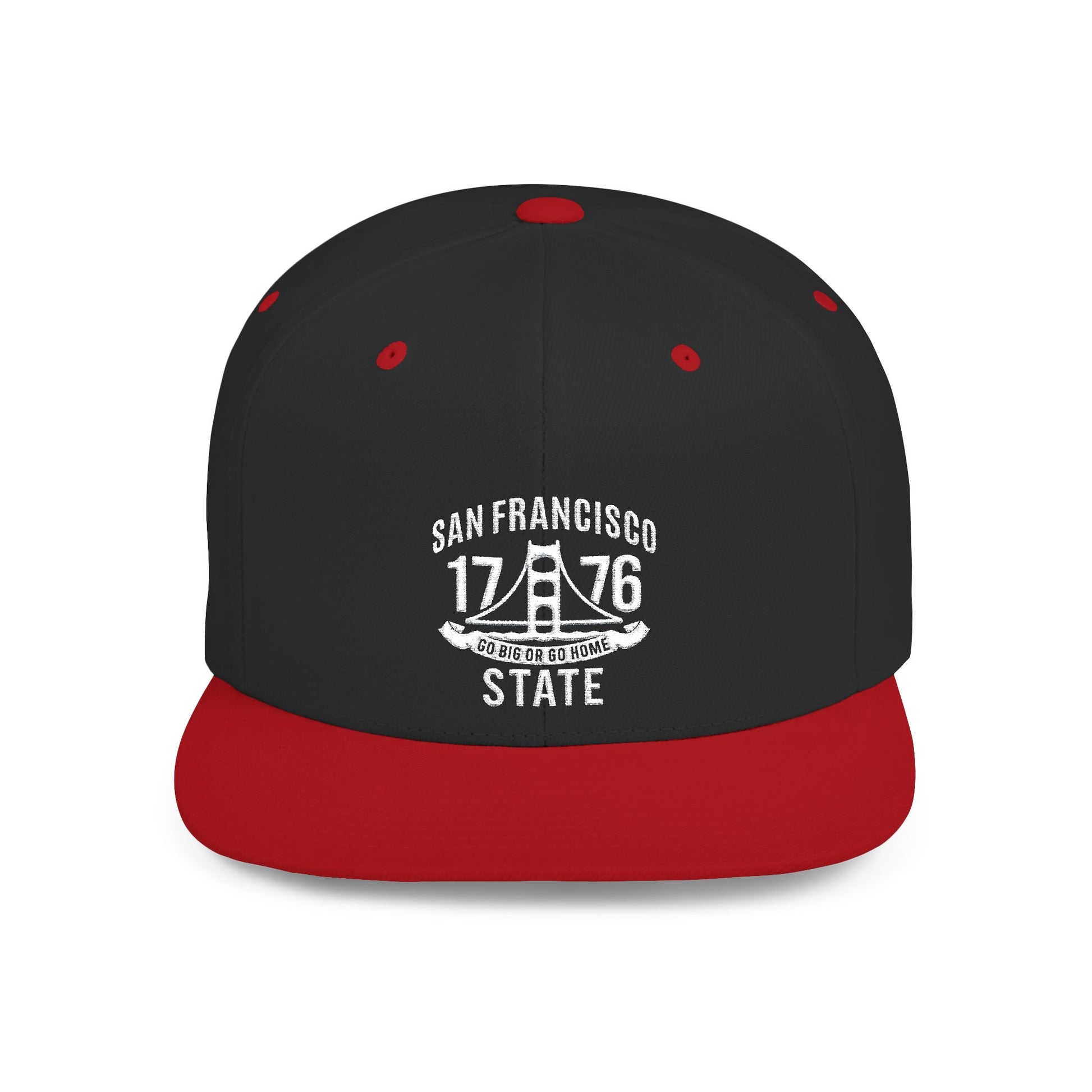 Dark Slate Gray San Francisco 1776 Golden Gate Flat Bill Snapback Hat