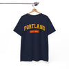 Portland Vintage College Tee — "PORTLAND EST. 1851" Graphic T-Shirt – football shirt, sportswear style, image 1.0