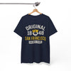 White Smoke Original 1848 San Francisco Graphic T-Shirt – Golden State Heritage City Design