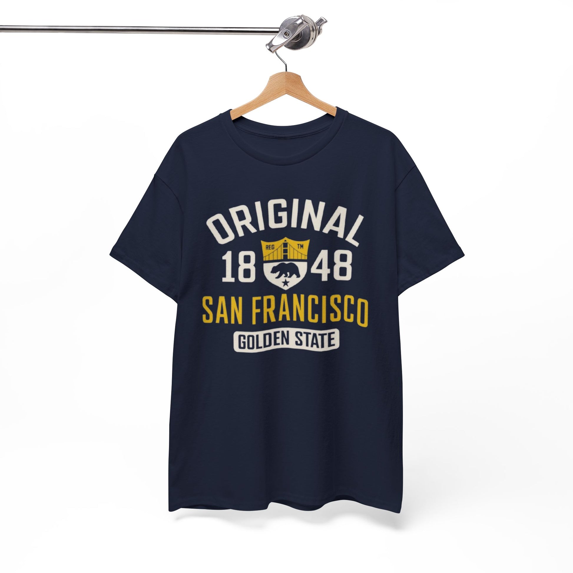 White Smoke Original 1848 San Francisco Graphic T-Shirt – Golden State Heritage City Design