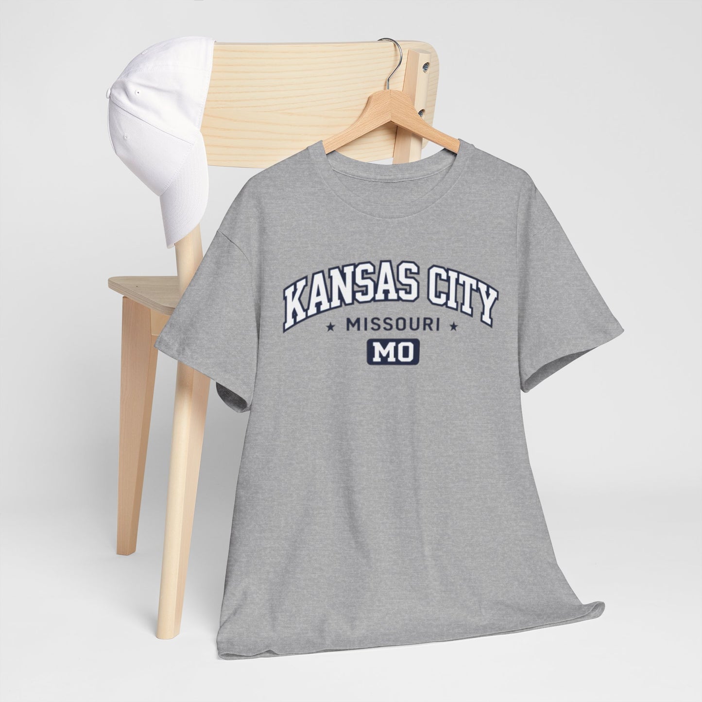 Dark Gray Kansas City Missouri Tee — KC Vintage Arch Graphic T-Shirt