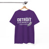 White Smoke Detroit Motor City Tee – 'Detroit 313' Athletic Dept Graphic T‑Shirt